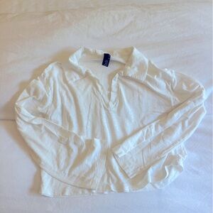 Bobi collared long sleeve tee